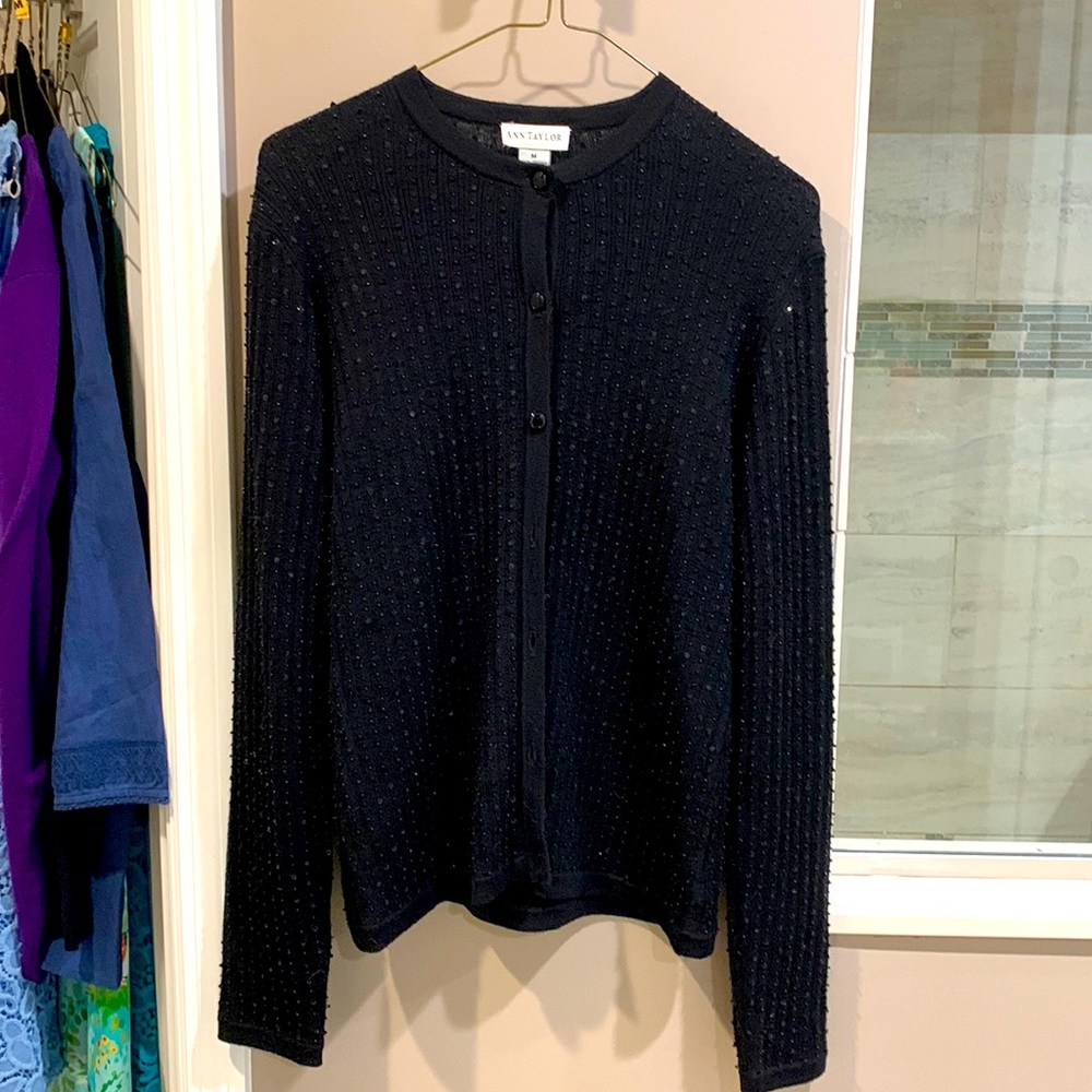 Ann Taylor beaded cardigan
